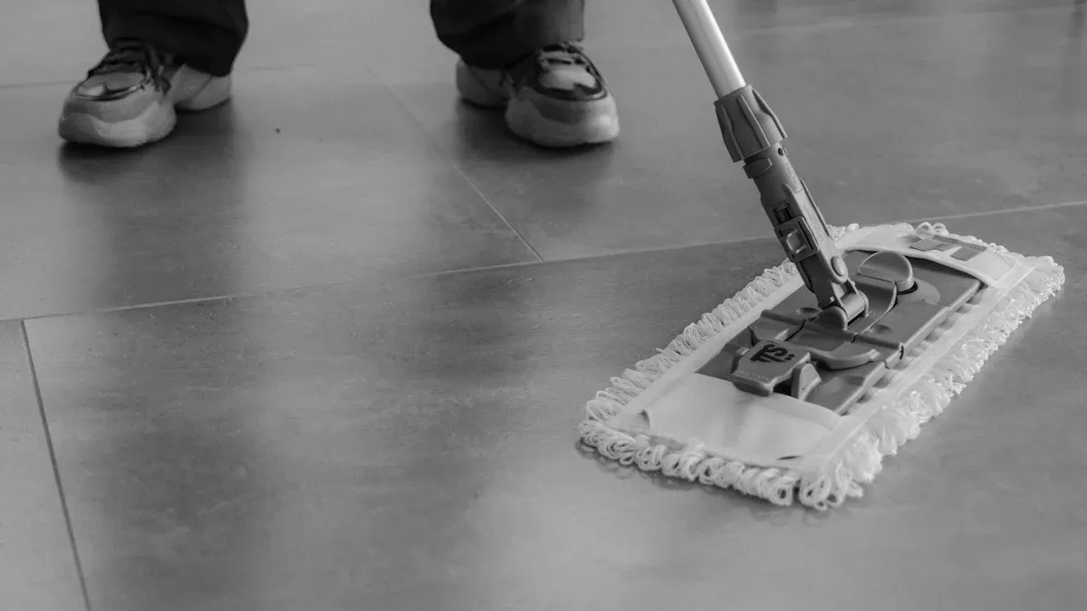 Removing Stains and Scuffs from Vinyl Floors