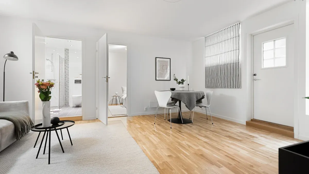 PVC skirting always boosts vinyl flooring