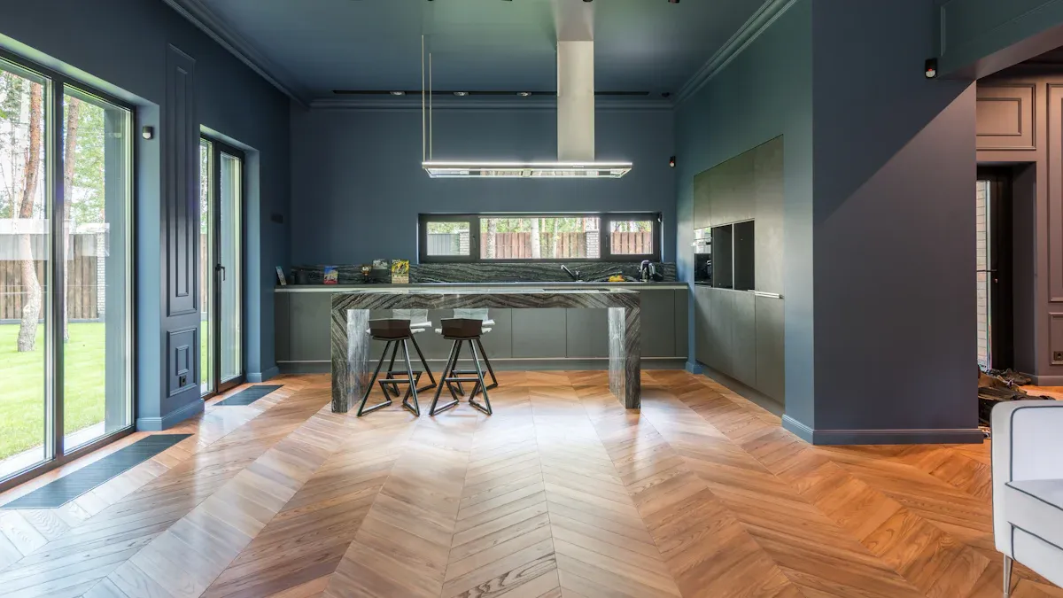 Styling Your Beech Chevron Floor