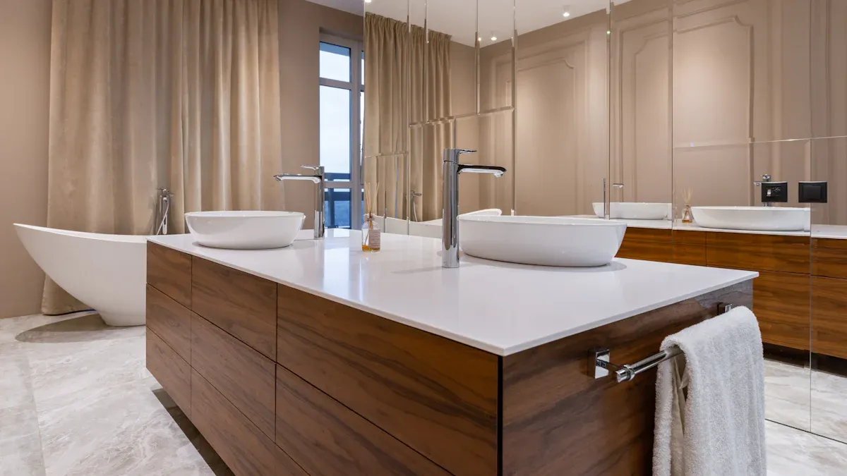 Styling Bathrooms with Wood Flooring